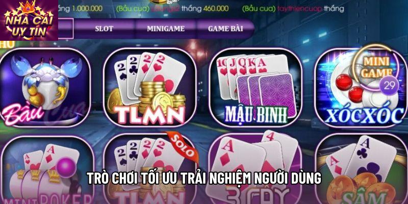 Trò chơi tối ưu trải nghiệm người dùng